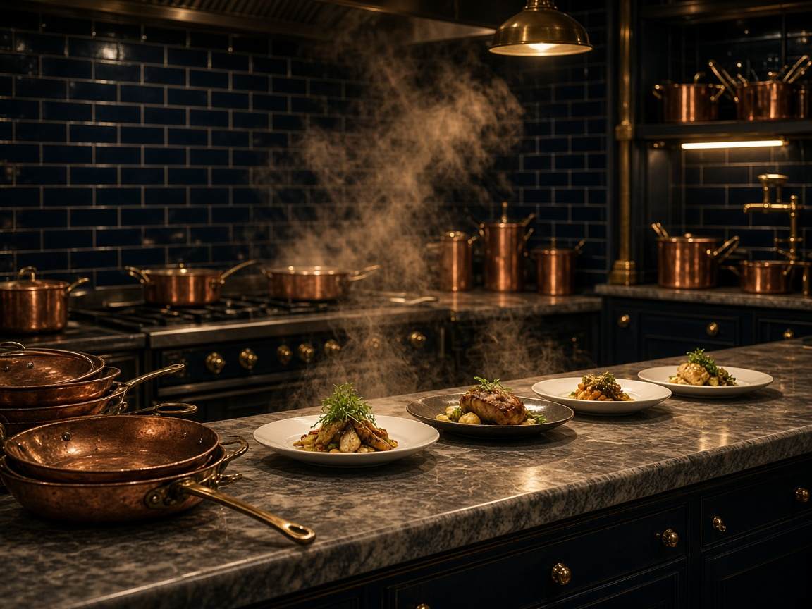 Atelier de cuisine TastHouseFR, plats dressés au passage